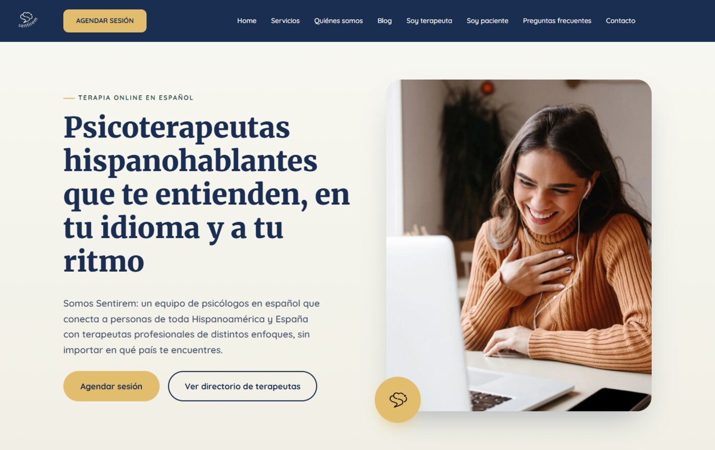 Sentirem homepage